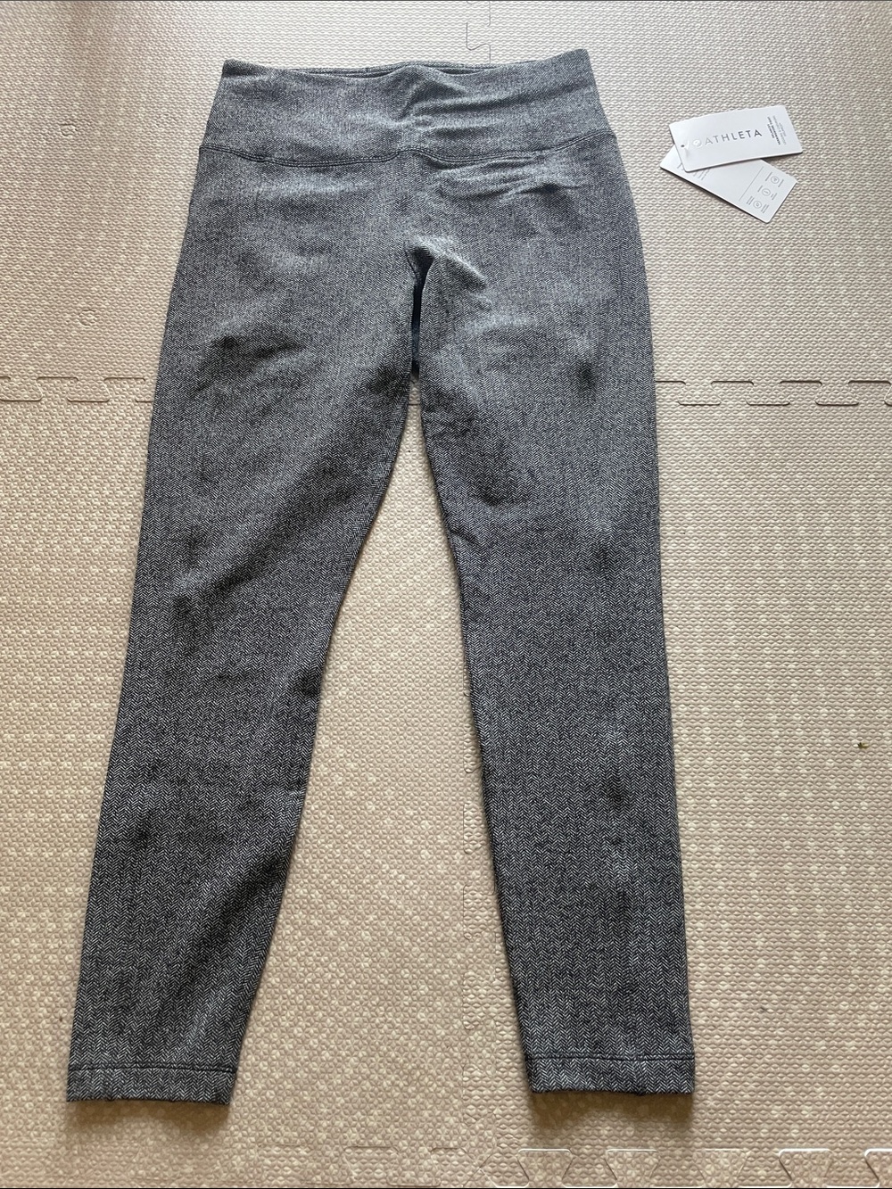 Athleta Women’s Delancey Herringbone Tight Size Medium NWT